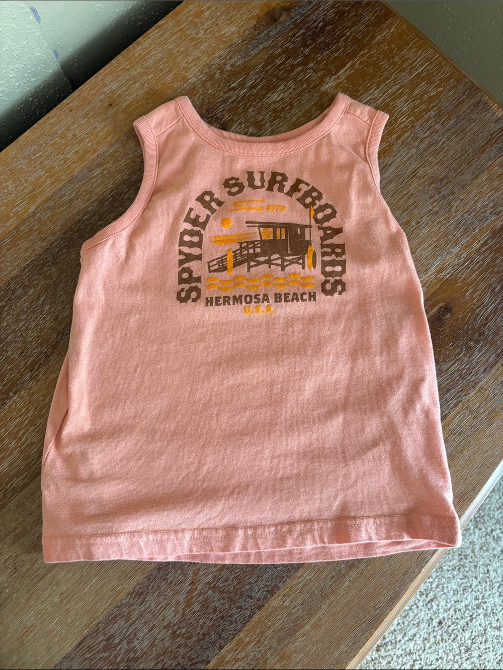 Hermosa Beach Pink Kids Tank Top